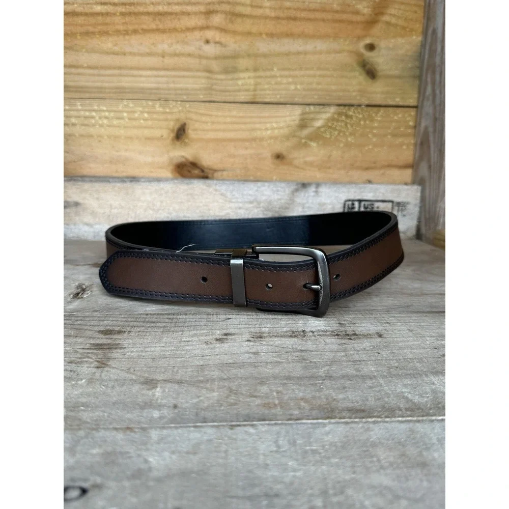 Mens Genuine Leather‎ Belt Reversible 32/30